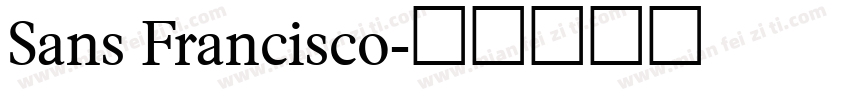 Sans Francisco字体转换